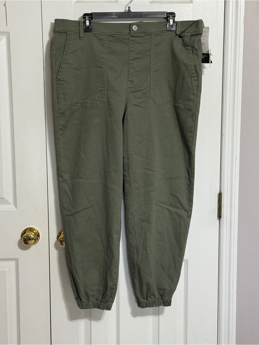 Stitch Star Olive Green Women's Utility Jogger Pants